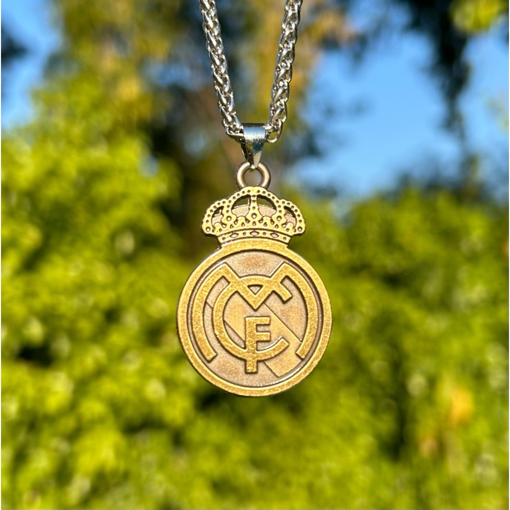 Real Madrid Badge Necklace- Soccer Pendant